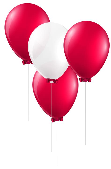 red & white balloons|More.